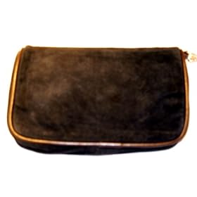 Suede Cosmetic Bag Black