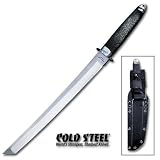 Magnum Tanto XII, Kraton Handle, Plain, Leather Sheath