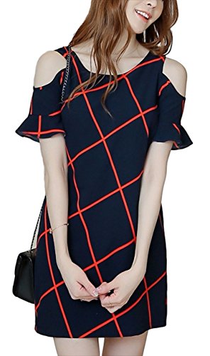 (フムフム) fumu fumu ワンピース レディース ( オフショル ネイビーライン ) オフショルダー 2016 夏