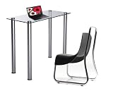 RTA Clear Tempered Glass Utility Desk or Utility Stand - CT-015