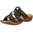 Rieker Regina 60888-27, Damen Clogs & Pantoletten, braun, (testadimoro 27), EU 39