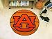 NCAA AUBURN TIGERS LOGO BASKETBALL SHAPED DOOR MAT RUG