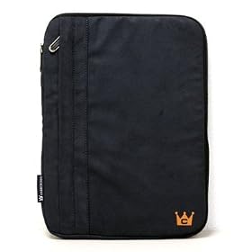 CaseCrown Faux Suede Zip Sleeve Case (Navy Blue) to Protect the Apple iPad Wifi / 3G Model 16GB, 32GB, 64GB