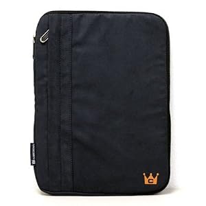 CaseCrown Faux Suede Zip Sleeve Case (Navy Blue) to Protect the Apple iPad Wifi / 3G Model 16GB, 32GB, 64GB