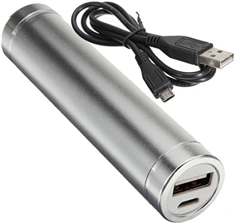 Mobix 2nd Gen Mini 2600mAh Lipstick-Sized Portable Charger External Battery Power Bank for iPhone, Samsung, HTC and More (Grey)