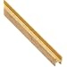 260 Brass I-Beam, Unpolished (Mill) Finish, Half Hard Temper, Precision Tolerance, Equal Leg Length, Squared Corners, 5/32" Leg Lengths, 5/32" Width, 0.024" Wall Thickness, 12" Length (Pack of 3)