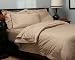 Pinzon 440-Thread-Count 100% Cotton Damask Stripe Full/Queen Duvet Set, Saddle
