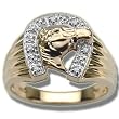 .06 CT MENS HORSESHOE RING