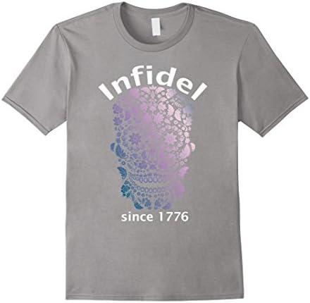 Men's Infidel T-Shirt  tshirt since 1776 Military Men's T-Shirt Medium Slate