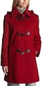 Liz Claiborne Women's Three Quarter Luxury Wool Coat with Toggle Closure