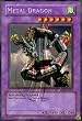 2002 Legend of Blue Eyes White Dragon Unlimited LOB-102 Metal Dragon (R)