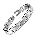 Stainless Steel Link Bracelet Satin High Polish 8.5