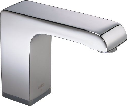 Delta Commercial 600T040 Electronics Single Hole Hardwire Electronic Lavatory Faucet with Proximity Sensing Technology, Chrome