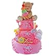 Cupcake Cutie 3 Tier Baby Girl Diaper Cake - Unique Baby Shower Gift Idea for...