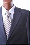 Men's Super 140's Single Breasted 2 Button Navy Wool Dress Suit