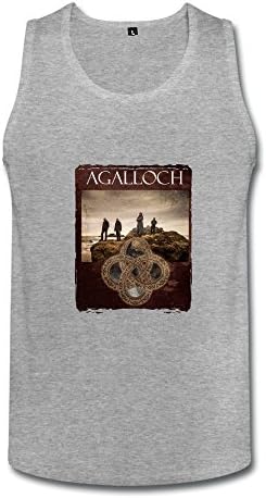 SANYI Men's Agalloch John Haughm Tops Size S HeatherGray