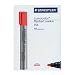 Staedtler Lumocolor flip chart marker bullet tip 356-2 box 10 red