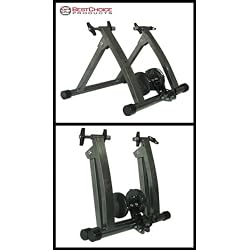 New Indoor Exercise Bike Bicycle Trainer Stand W/ 5 Levels of Resistance