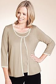 Classic Collection Metallic Mock Layer Cardigan