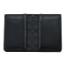 Coach 74172 Signature Stripe Leather Card Case Wallet, Black