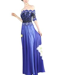 Sexy A-line Strapless Cocktail Off the Shoulder Short Sleeves Silk Beaded Applique Lace Homecoming Dress/Prom Dress/Wedding Party Dress 