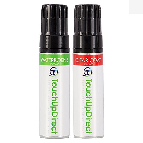 TouchUpDirect 2014 Vespa Primavera 150 Exact-Match Motorcycle Touch-Up Paint - VES006 Montebianco White - 0.5 oz. Jar - Essential Package