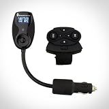 Premium Bluetooth Car Kit FM Transmitter and Hands-Free Calling With Steering Wheel Remote Control - Ideal for iPod, iPhone, iPad, Droid, EVO 4G, BlackBerry, Samsung Galaxy, Smart Phones, and other Bluetooth Compatible Devices