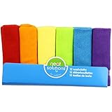Neat Solutions 12 Pack Solid Bright Washcloth Set, Colors May Vary