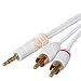 Audio Stereo Link Y Cable for Apple iPad / iPhone 4 / iPod Touch Gen2 / iPod video / iPod nano / iPod Nano Gen4 / iPod photo / iPod mini players / iPod Classic / iPod Classic 120GB / Microsoft Zune / Creative Zen Sleek Photo