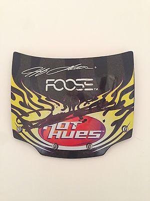 Jeff Gordon Chip Foose Hot Hues Dupont Pepsi Signed 4x4 Plastic Hood #3 - Autographed Miscellaneous Items