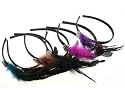 Couture Discount Haarreifen, Haareif, Haarblume, Federschmuck, Kopfschmuck, Federn, Fascinator, Strass (HACC132ges)