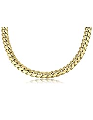 14K Solid Yellow Gold Original Handmade Cuban Curb Link Chain / Necklace 9mm Wide 30" inch Long.
