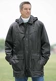 Leather Patch-Pocket Parka