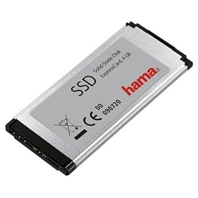 Hama ExpressCard 34 + USB 2.0 SSD Hard Drive, 4 GB