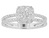 1.92 ct. TW Princess Cut Diamond Engagement Ring in Platinum Split Shank