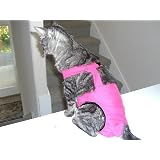 Joybies Hot Pink Piddle Pants(TM) for Small Cat (Measuring 13"-15" From Collar to Base of Tail)
