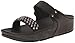 FitFlop Women's Amsterdam Studded Slide, Black, 8 M US