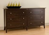 Manhattan 6 Drawer Dresser In Espresso Finish By Prepac Furniture