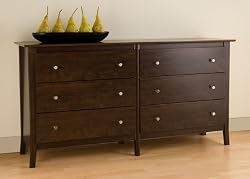 Manhattan 6-Drawer Dresser - Espresso