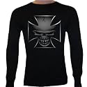 Skull in Iron Cross Chopper Thermal Shirt