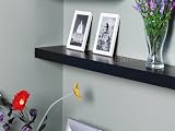 Ennospace 36 Inch x 10 Inch x 2 Inch Chicago Wall Shelf Display Floating Shelves Black