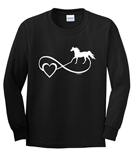 Horse Lover Gift Infinite Love Infinity Symbol Youth Long Sleeve T-Shirt
