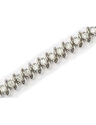 14K White Gold Diamond Bracelet