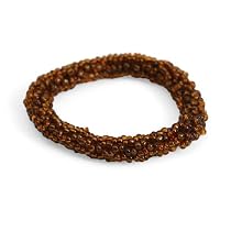 Glass Beads Brown Bracelet "Color me Fair Bracelet [Brown]" -Fair Trade Gifts