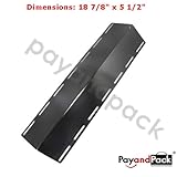 PayandPack 18 7/8' x 5 1/2' MBP 91331 BBQ Barbeque Barbecue Replacement Gas Grill Porcelain Steel Heat Plate Shield Tent Diffuser Deflector for Nexgrill, Lowes Model Grills