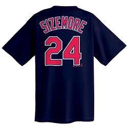 Grady Sizemore Cleveland Indians Name and Number T-Shirt