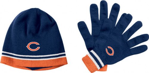 Chicago Bears Glove & Cuffed Knit Hat Box Set