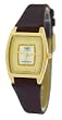 Q&Q Women's Brown Elegant Leather Band Watch #Q313-110Y