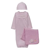 Newborns' Just One Year Gown 3-pc. Set - Daisy