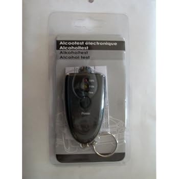 alcooltest électronique porte clé de couleur noir fonctionne avec deux piles type AAA non fournie alcooltest électronique porte clé de couleur noir fonctionne avec deux piles type AAA non fournie